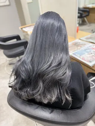 ロング カラー 巻ける髪質改善🫧ハ イライト/永田汰伊智のヘアスタイル