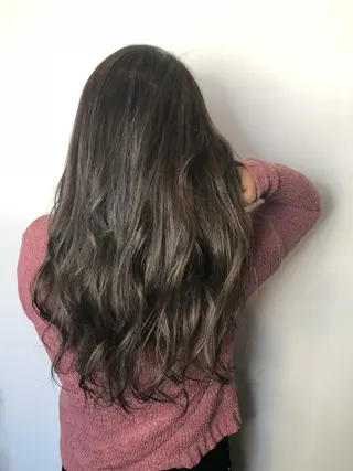 セミロング カラー ヘアアレンジ 藤尾 僚平のヘアスタイル