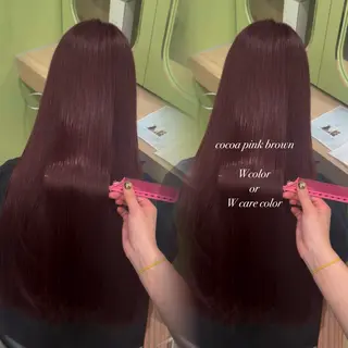 ロング yuka♡/暖色系/ ブリーチなしWカラーのヘアスタイル