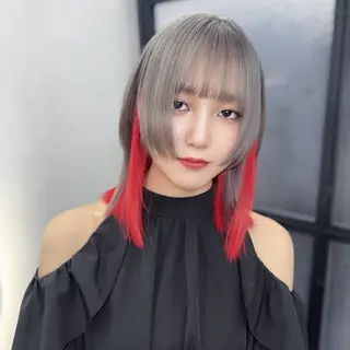 ミディアム カラー Ren. 🦋デザインカラーのヘアスタイル