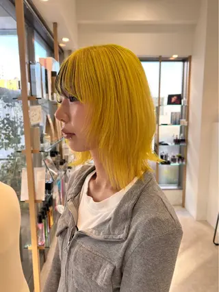 カラー カラー/ブリーチ モデル募集 柴田のヘアスタイル