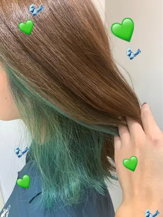 ミディアム カラー 新宿駅近♡個室 ♡関口三都季🌜のヘアスタイル