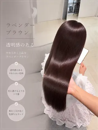 ロング カラー ichica🤍 褒められる美髪づくりのヘアスタイル