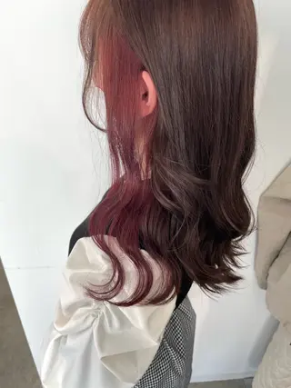 セミロング カラー 透明感カラー/ レイヤー　YUKAのヘアスタイル