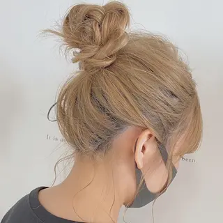 ミディアム ヘアアレンジ 筑紫通り沿い | eNeのマツエク・マツパデザイン