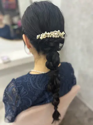 ロング ヘアアレンジ ☘️はるみ☘️縮毛矯 正/カット/大宮のヘアスタイル