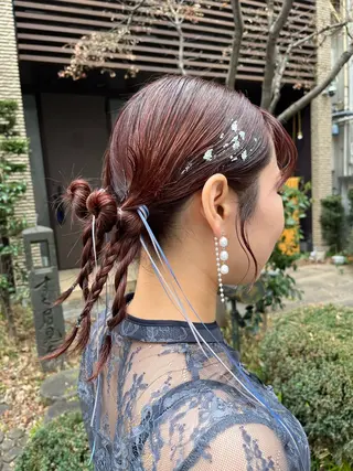 セミロング ヘアアレンジ 垢抜けhair / 似合わせ診断🌞スズのその他イメージ