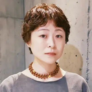 ショート カラー パーマ デジタルパーマ🌀レ イヤー🍃かんたまるのヘアスタイル