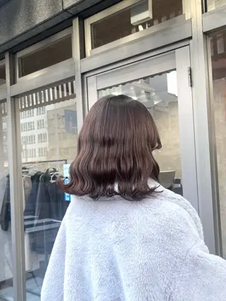 ミディアム カラー 村田梨乃/ minim hairのヘアスタイル