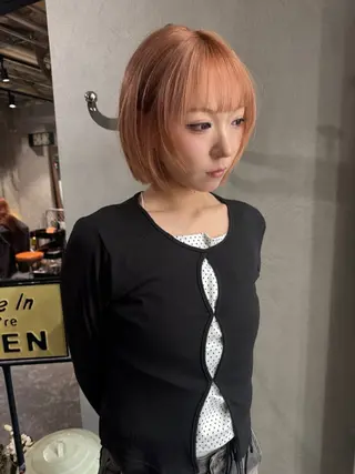 ミディアム カラー パーマ ヘアアレンジ メンズ 心斎橋美容室 Junのヘアスタイル