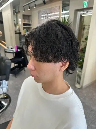パーマ メンズ メッシュパーマ支持率 ◎大宮/隼也のヘアスタイル