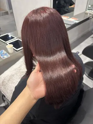 セミロング カラー N° jemica 札幌のヘアスタイル