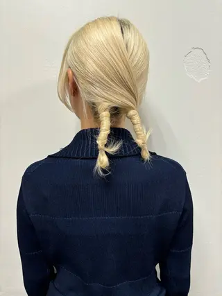 ミディアム ヘアアレンジ mitsuki ブリーチモデルのヘアスタイル
