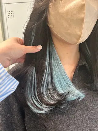 セミロング ハイトーン/エクステ /🎀YUINA🎀のヘアスタイル