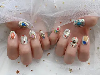 ネイル MiKi Nai池袋 長さだし得意のネイルデザイン