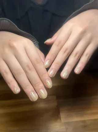 ネイル ユリ🎀長さだし/ パラジェル/持ち込みのネイルデザイン