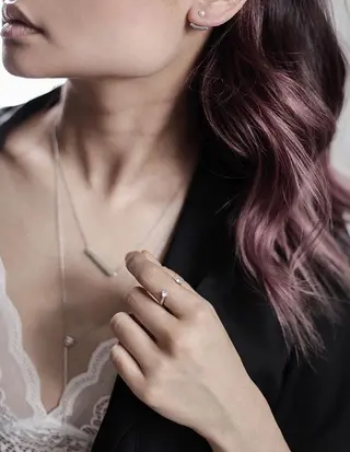 セミロング カラー パーマ ヘアアレンジ 大阪レミーエクステ チビ編み込みのヘアスタイル