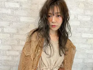 ミディアム カラー 山上 佳汰/髪質改善/艶髪のヘアスタイル