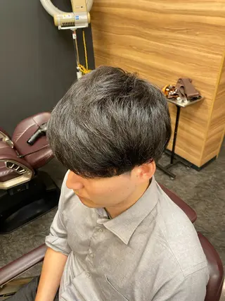 ショート メンズ メンズパーマモデル 大募集中のヘアスタイル