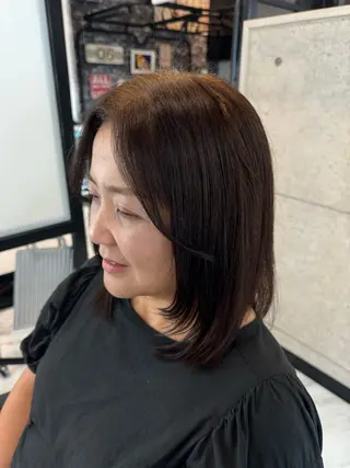 ミディアム ワダ マリのヘアスタイル