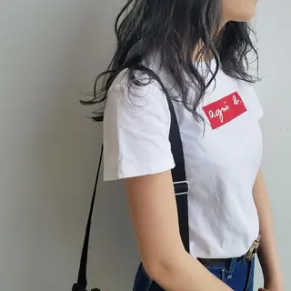 ミディアム カラー パーマ ヘアアレンジ マツエク・マツパ iplus　眉毛と まつげパーマ専門店のマツエク・マツパデザイン