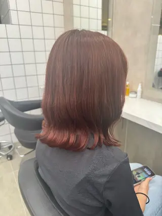 ミディアム カラー パーマ ヘアアレンジ メンズ キッズ 韓国系🇰🇷🩶 艶暗髪/MEIのヘアスタイル