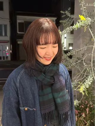 ミディアム 上米良 麻衣のヘアスタイル