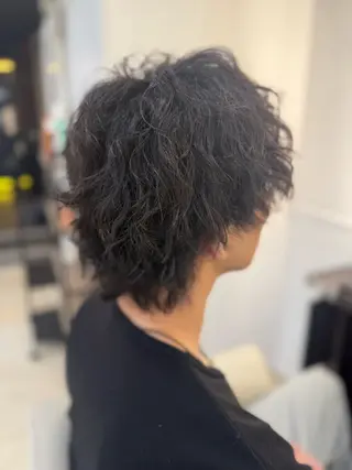 ミディアム パーマ メンズ 石垣廣乃 /Hironoのヘアスタイル