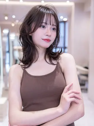 セミロング 明戸 大和のヘアスタイル