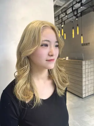 セミロング カラー 透明感カラー✨艶髪 制作🌱山根あゆみのヘアスタイル