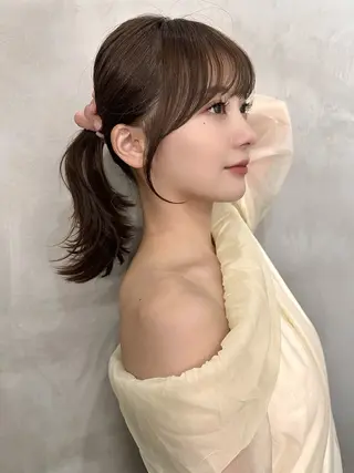 ロング カラー ヘアアレンジ 髪質改善/透明感 カラー/吉田光佑のヘアスタイル