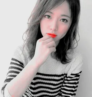 ミディアム パーマ ✂️✂️徳 田✂️ ✂️のヘアスタイル