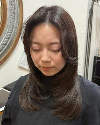 ロング カラー 韓国風レイヤーくびれ 口コミ270件超マツのヘアスタイル