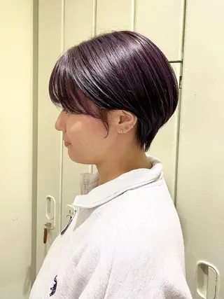 ショート カラー sana/レイヤー /ボブ/透明感カラーのヘアスタイル
