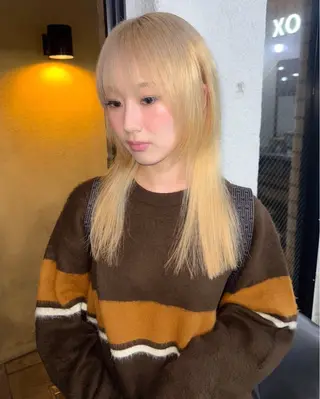 セミロング カラー HIBIKI/原宿 ハッシュカット🪄のヘアスタイル