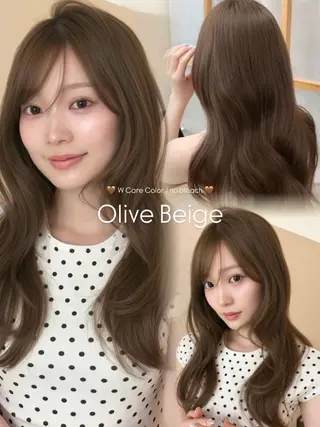 ロング カラー ヘアアレンジ ✧透明感ベージュ🤎 表参道takuto✧のヘアスタイル
