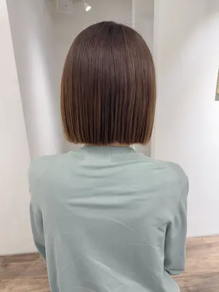 ミディアム カラー パーマ ハイライト⭐️上野 高広のヘアスタイル