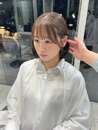 ショート カラー ありむらもえ/ 透明感カラーのヘアスタイル