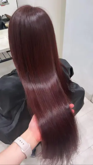 ロング カラー 大村 恋美のヘアスタイル