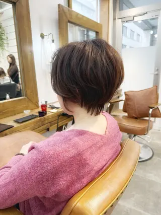 ショート カラー 👑銀座ショート/ 絶壁補正/金子涼👑のヘアスタイル