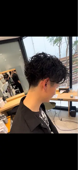 ショート パーマ 曲がる縮毛矯正 バレイヤージュ森田のヘアスタイル