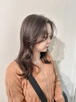 セミロング カラー モテhair♡.* マツエク/さくら🍨のヘアスタイル