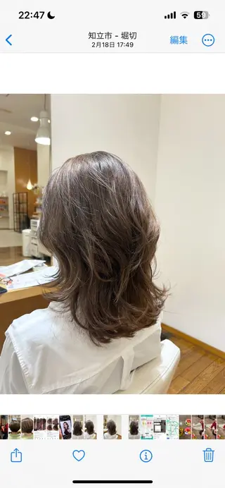 セミロング 林 沙季のヘアスタイル