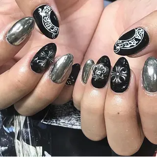 ネイル 渋谷／チップ長さ出し 👑アプレgel-xのネイルデザイン