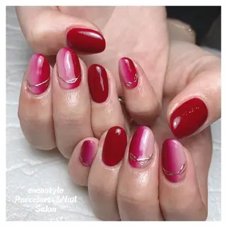 ミディアム ネイル 🐾enen style 🐾のネイルデザイン