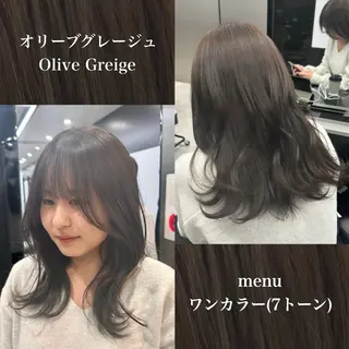 ミディアム カラー 新宿/顔周りカット/ レイヤー/がっきーのヘアスタイル