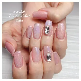ミディアム ネイル 🐾enen style 🐾のネイルデザイン