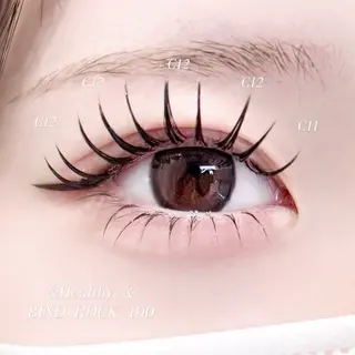 マツエク・マツパ y2k風/束感 🎀Luaのマツエク・マツパデザイン