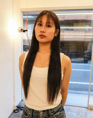 ロング カラー wabi本町店 タカハシ トモヒロのヘアスタイル