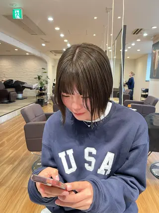 ショート 久我 彩音のヘアスタイル